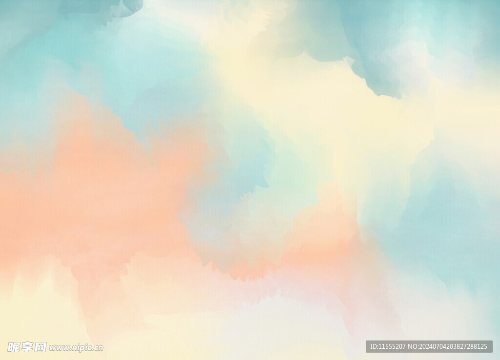 创意水彩抽象艺术画水彩晕染