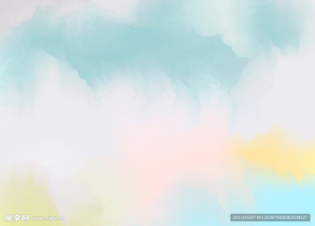 创意水彩抽象艺术画水彩晕染