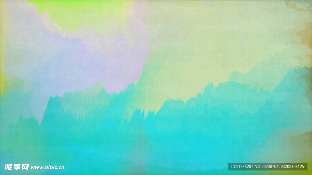 创意水彩抽象艺术画水彩晕染