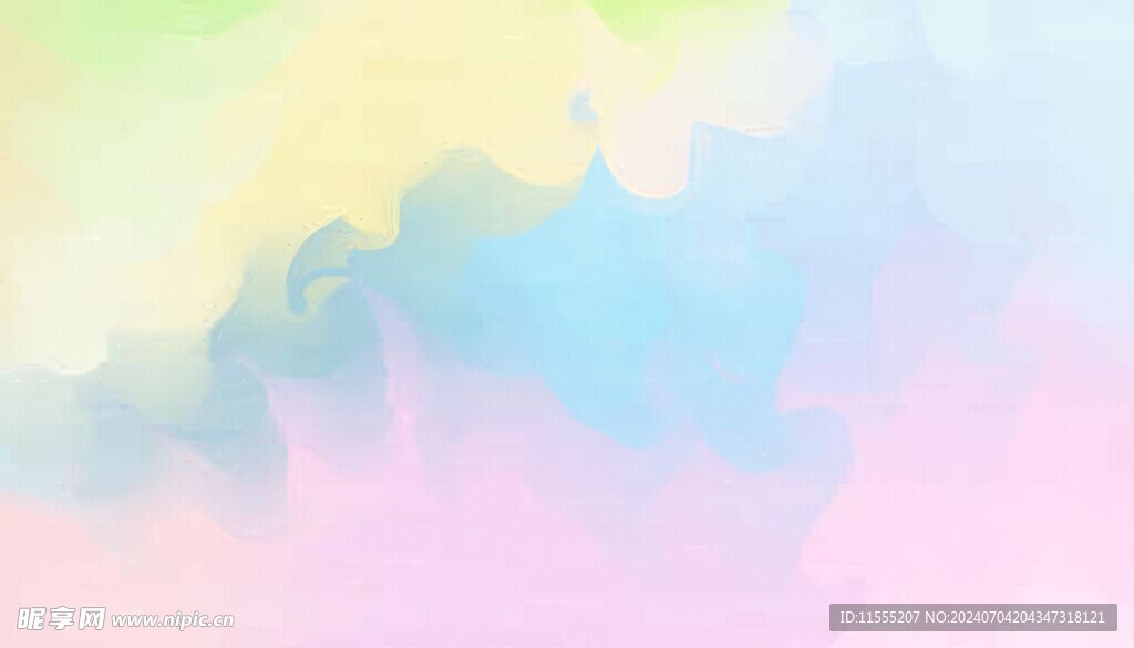 创意水彩抽象艺术画水彩晕染