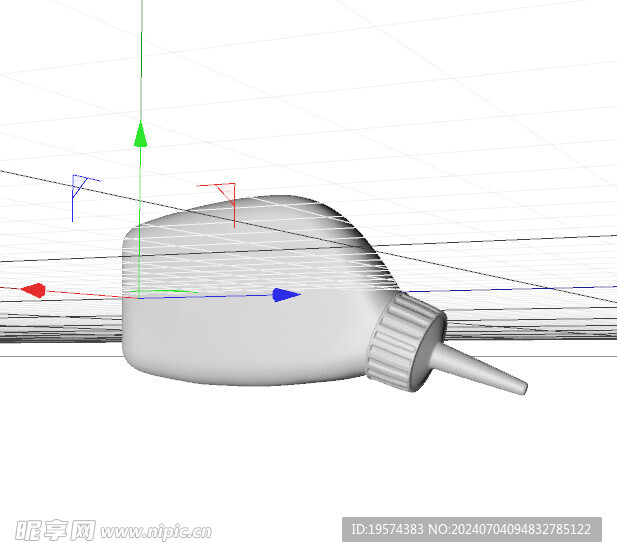 C4D模型 油壶