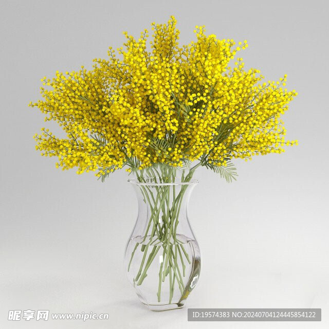 C4D模型 插花