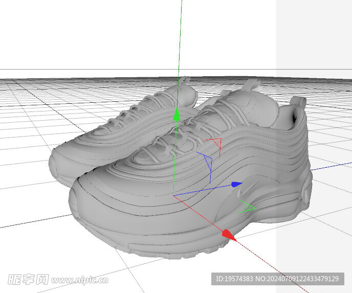C4D模型 鞋子