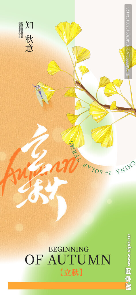 立秋海报