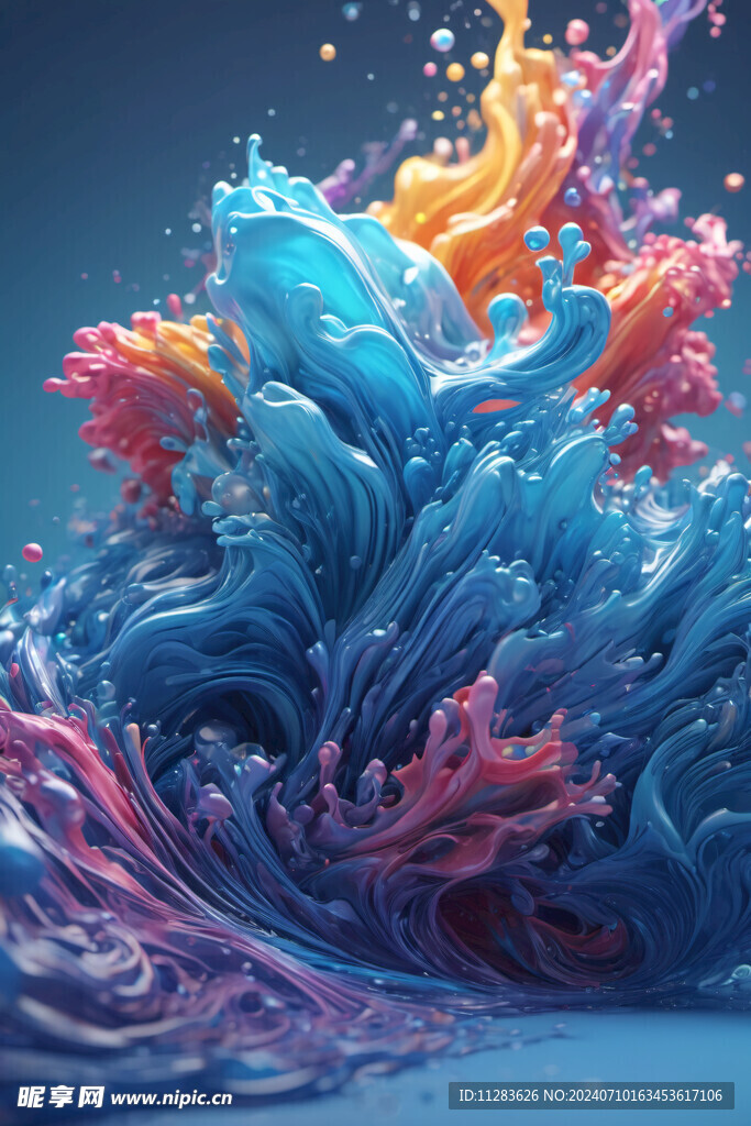 液体波浪背景