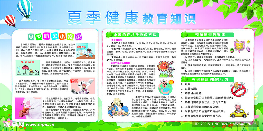 夏季防暑宣传栏