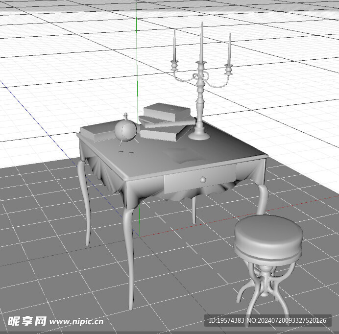 C4D模型 桌子