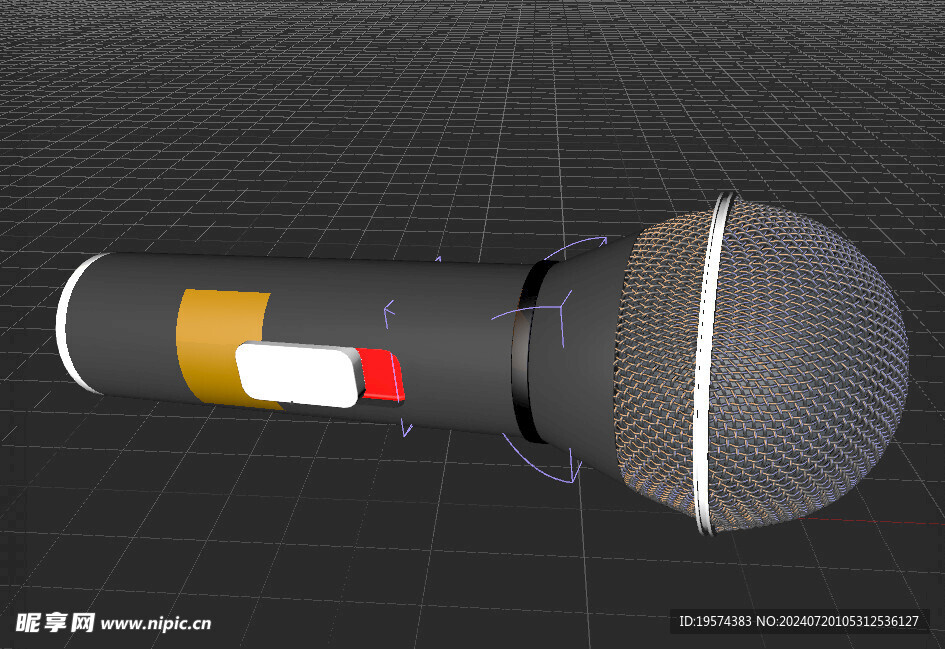 C4D模型 麦克风 