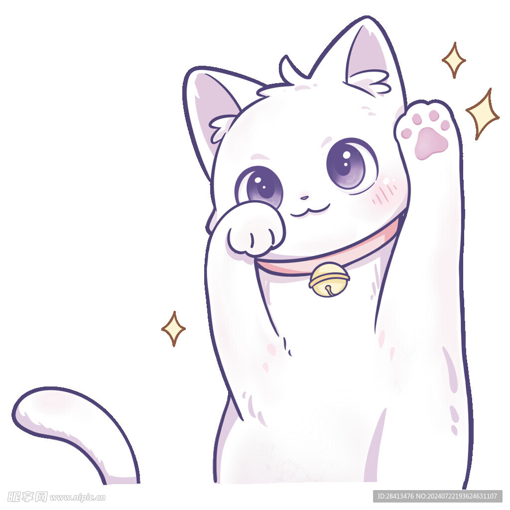 卡通幸运猫图案