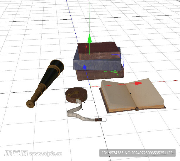 C4D模型 望远镜