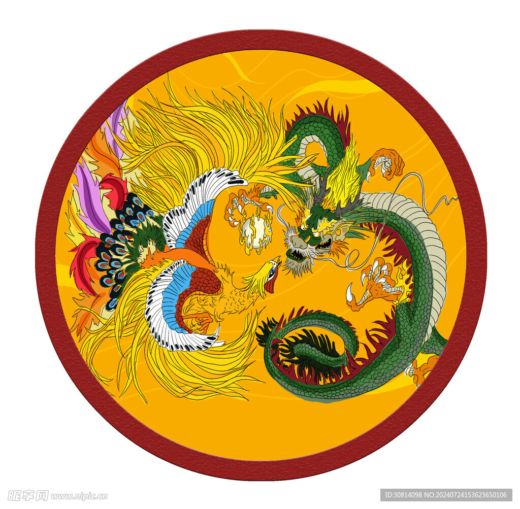 龙凤纹 