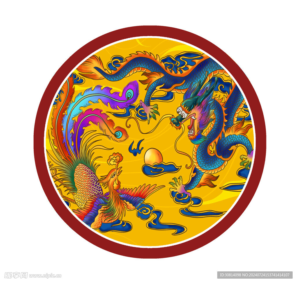 龙凤纹 