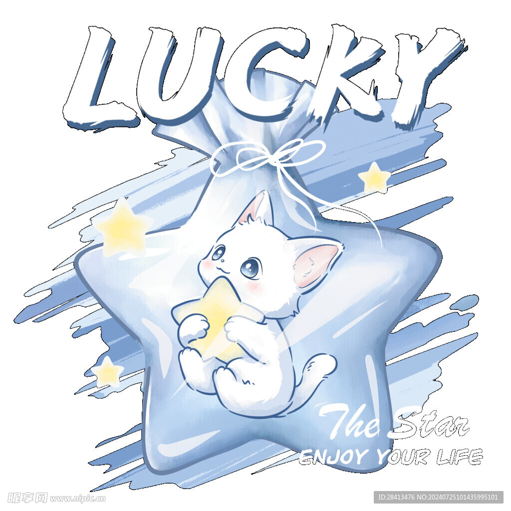 卡通幸运猫图案