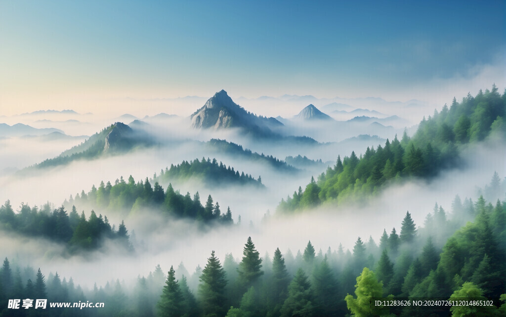 山林背景