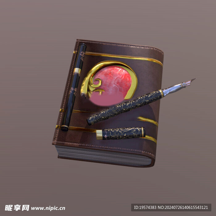 C4D模型 书