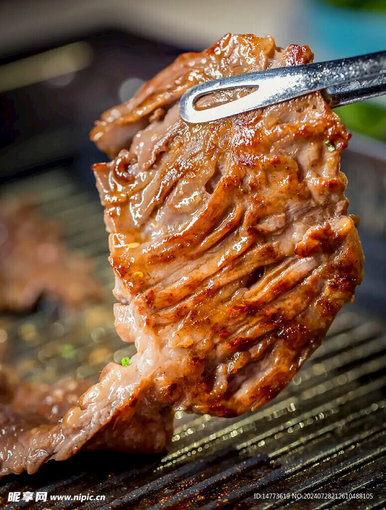 烤肉特写