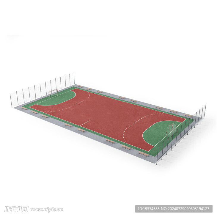 C4D模型 操场