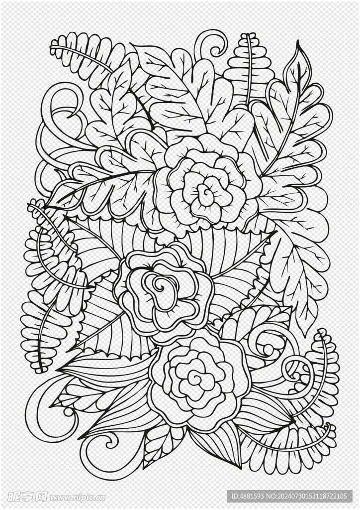 矢量花纹