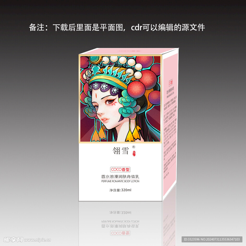 香水香氛身体乳彩盒