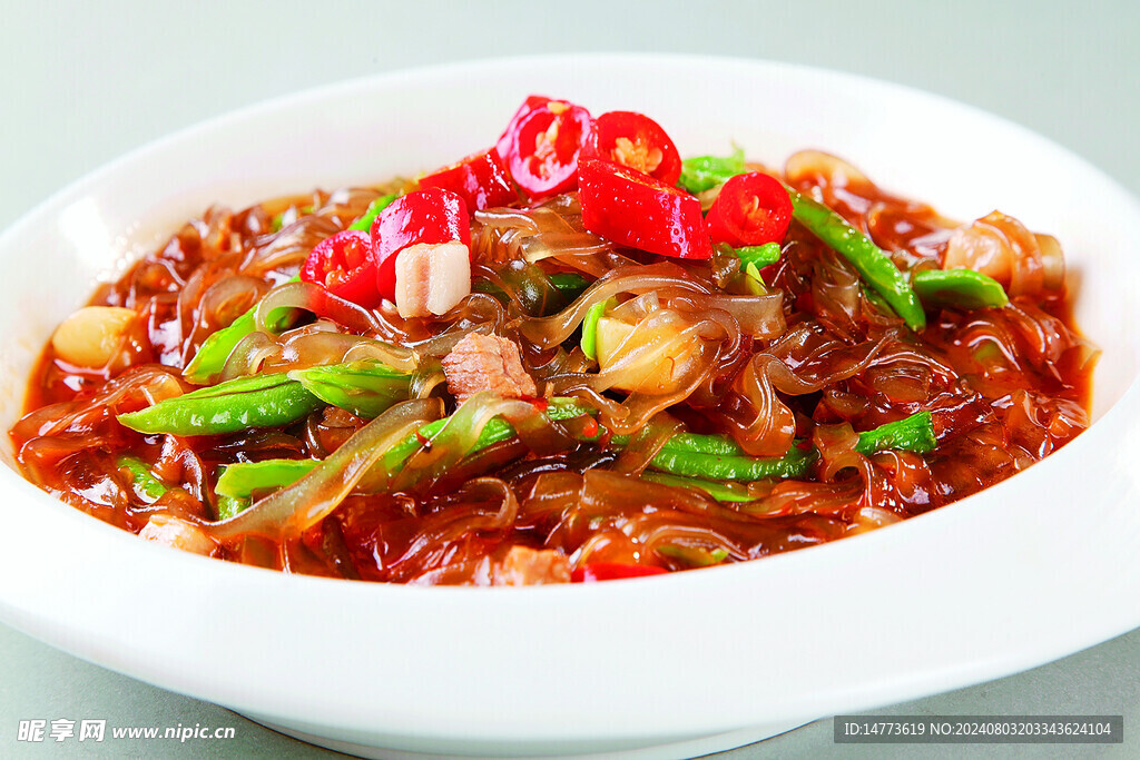 长豆粉丝炒肉