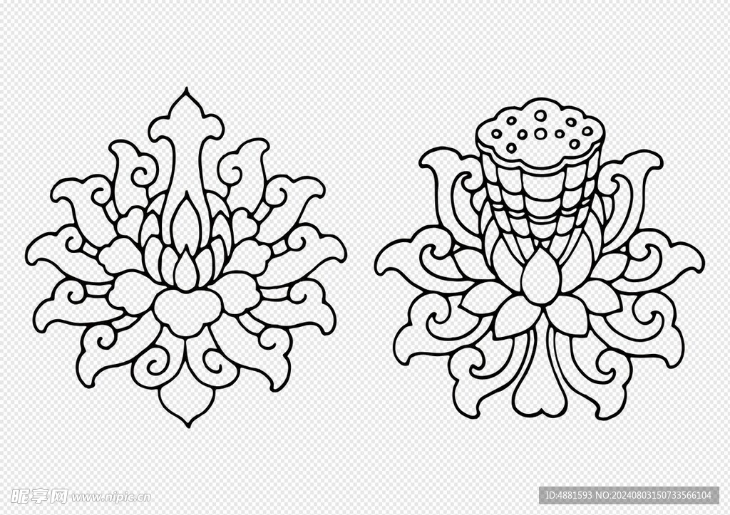 矢量花纹