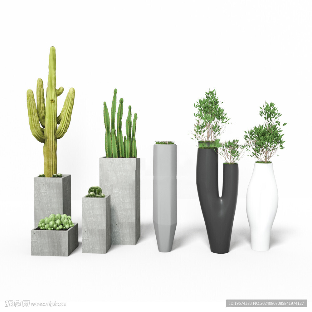 C4D模型 绿色植物