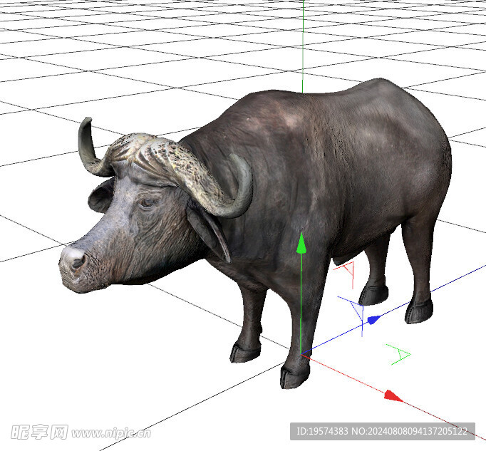 C4D模型 牛