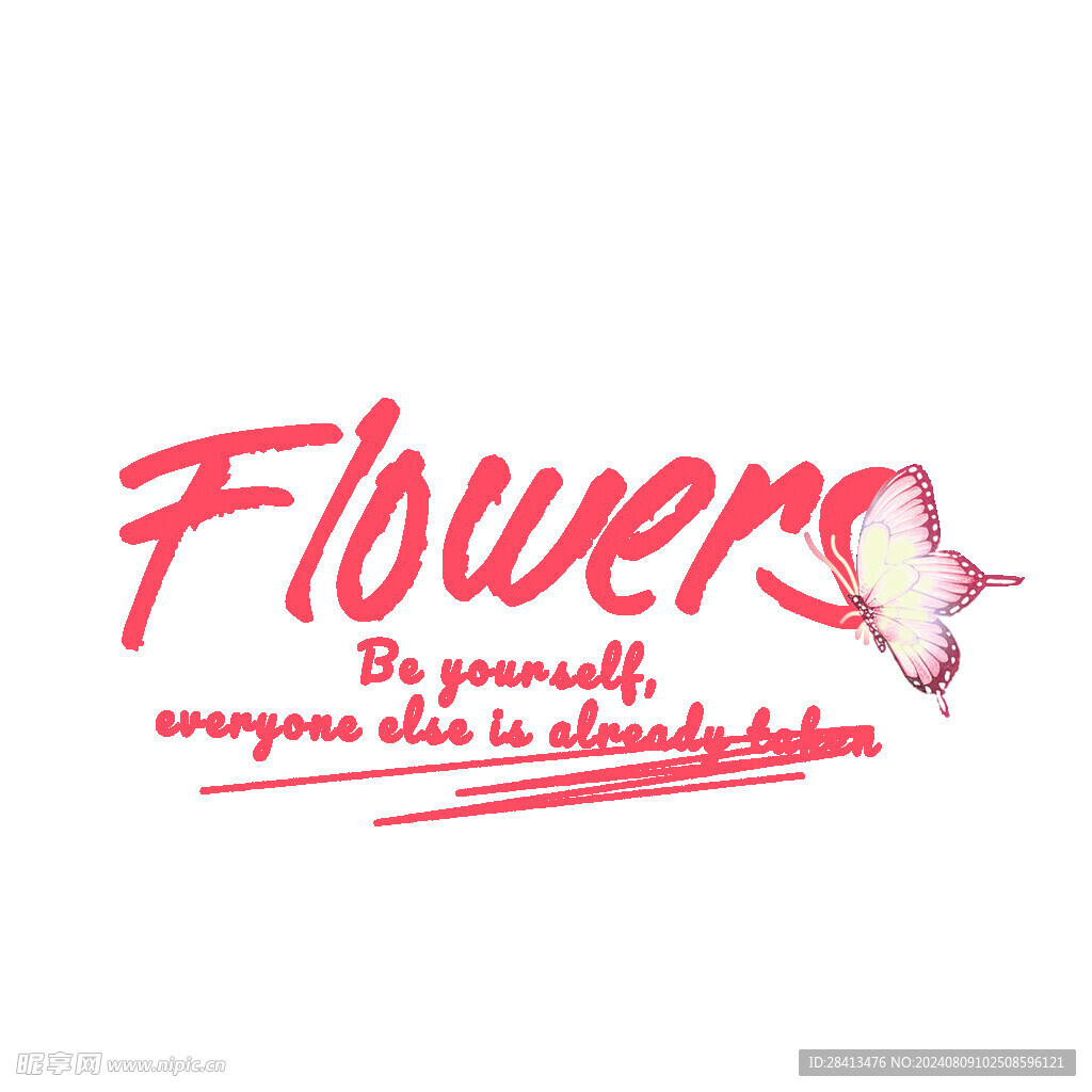 卡通蝶花猫图案