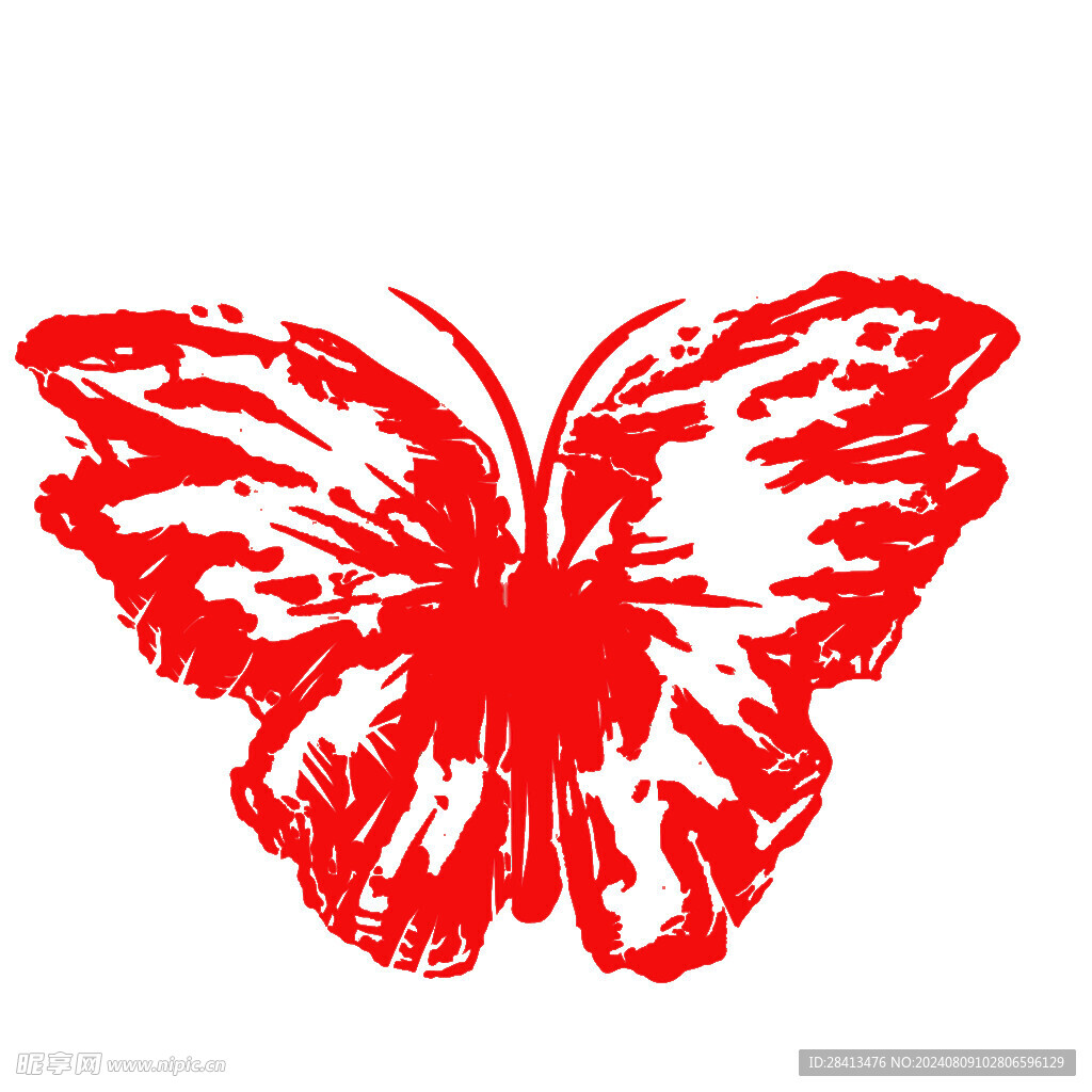 卡通光耀蝶图案