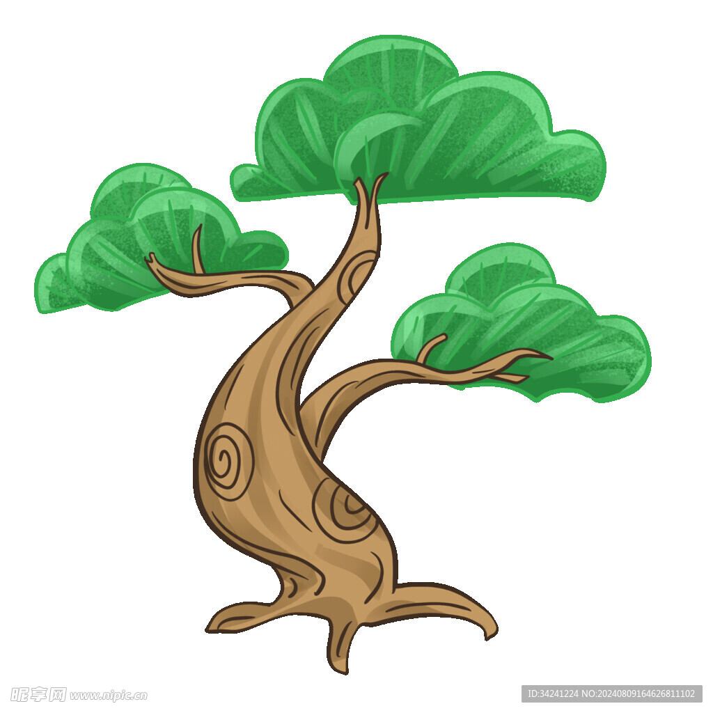 树叶树枝树干元素素材