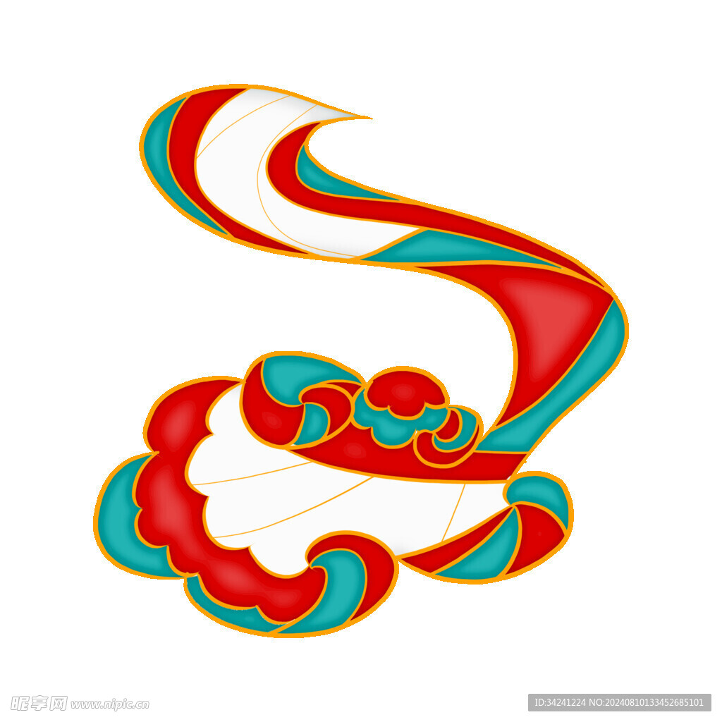 中国风祥云纹理节日元素