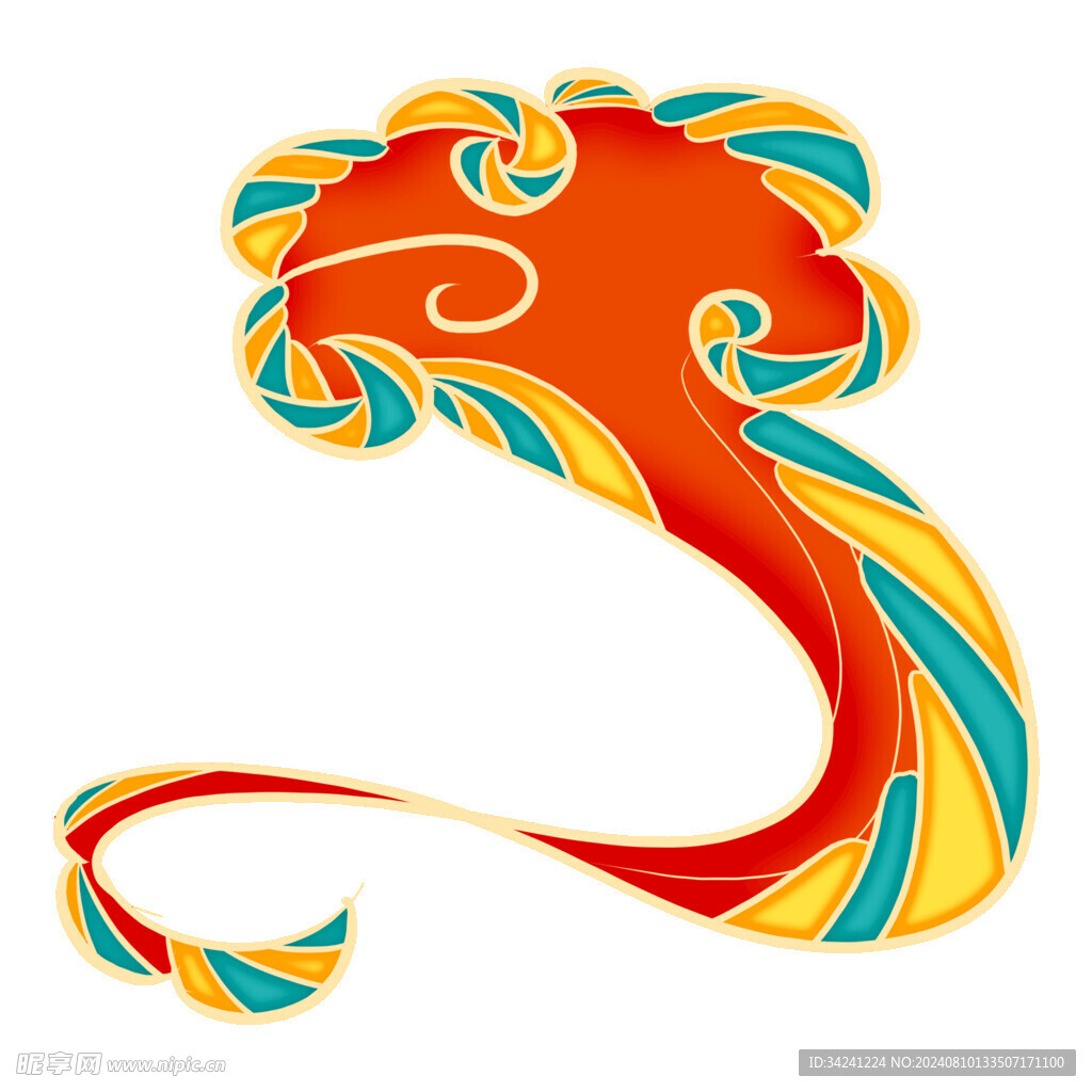 中国风祥云纹理节日元素