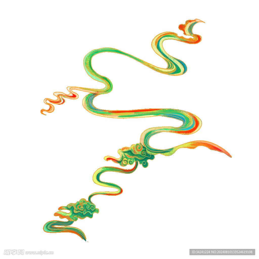 中国风祥云纹理节日元素