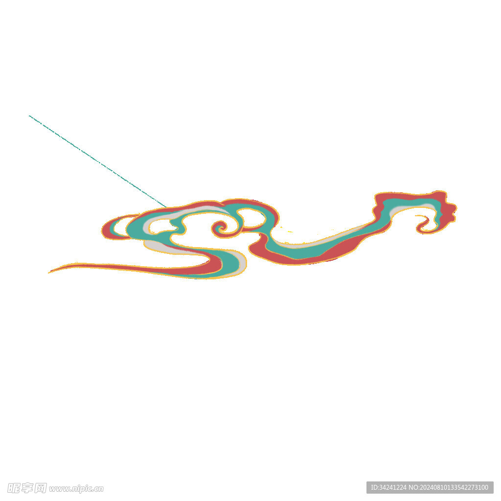 中国风祥云纹理节日元素