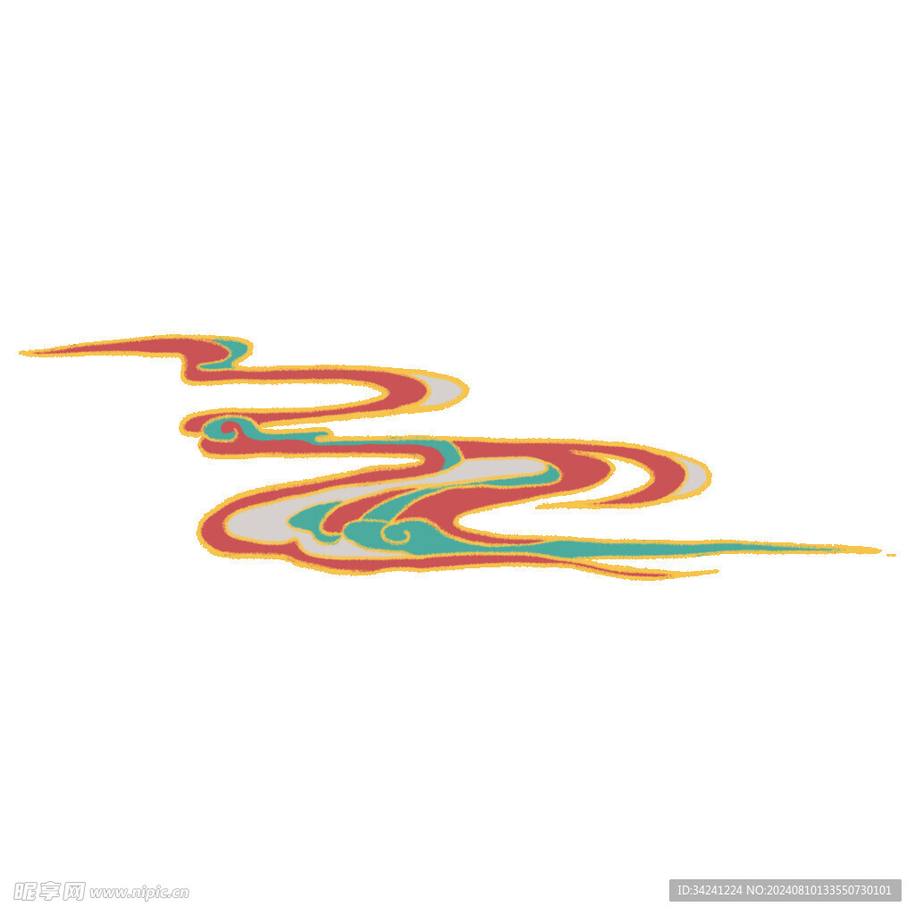 中国风祥云纹理节日元素