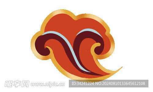 中国风祥云纹理节日元素