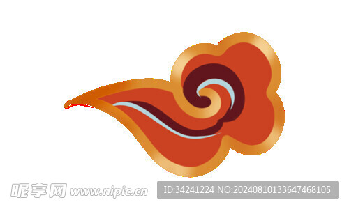 中国风祥云纹理节日元素