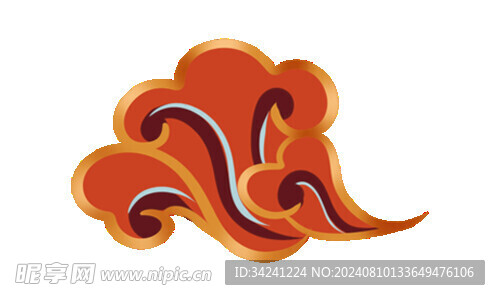 中国风祥云纹理节日元素