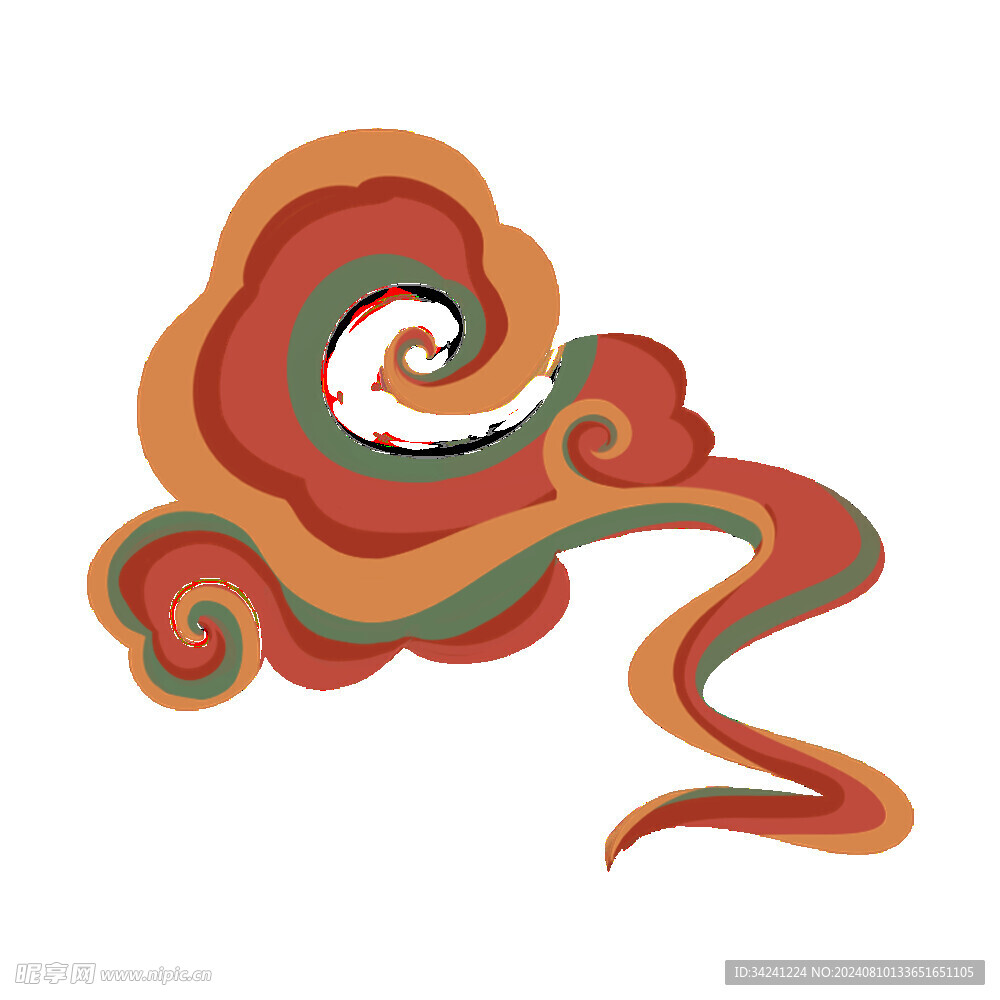 中国风祥云纹理节日元素