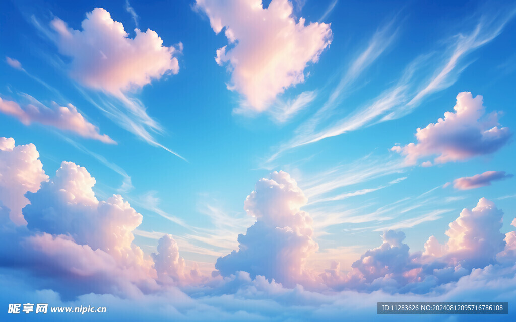 蓝天云朵背景