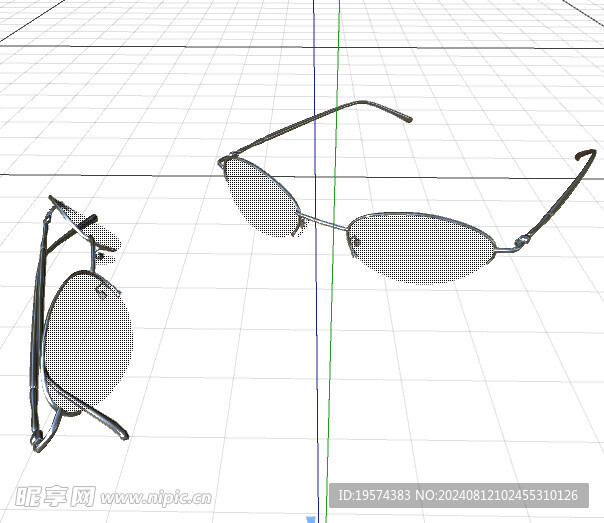 C4D模型 眼镜