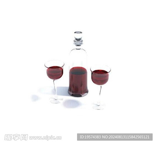 C4D模型 酒瓶