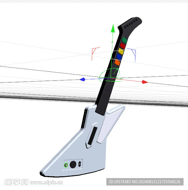 C4D模型 吉他