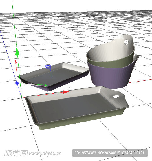 C4D模型 餐具