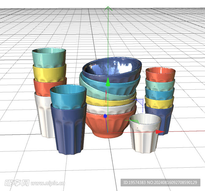 C4D模型 餐具