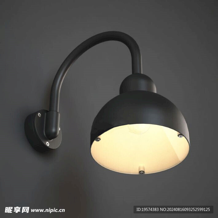 C4D模型 壁灯