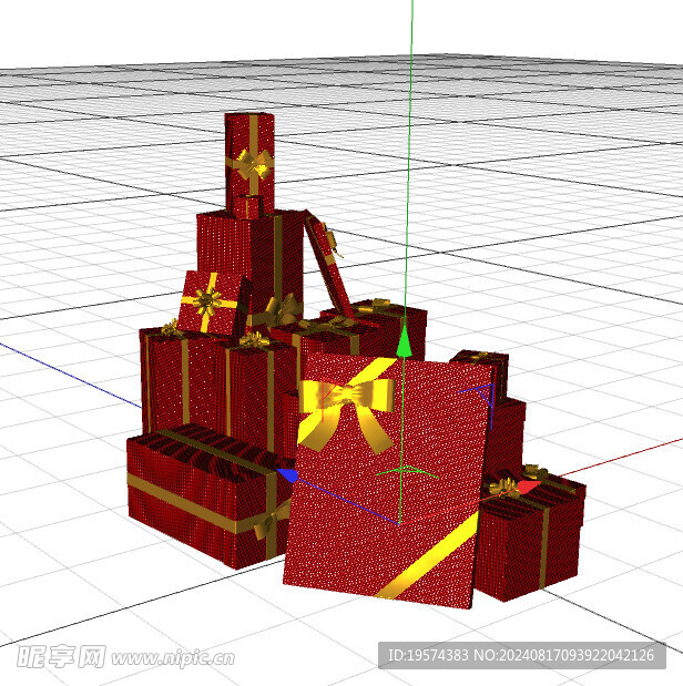 C4D模型 礼物