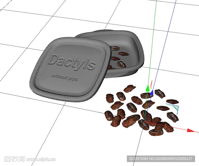 C4D模型 饭盒