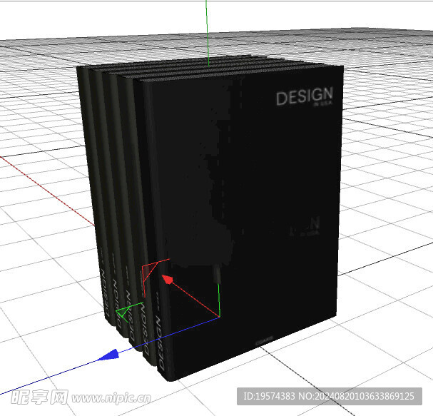 C4D模型 书