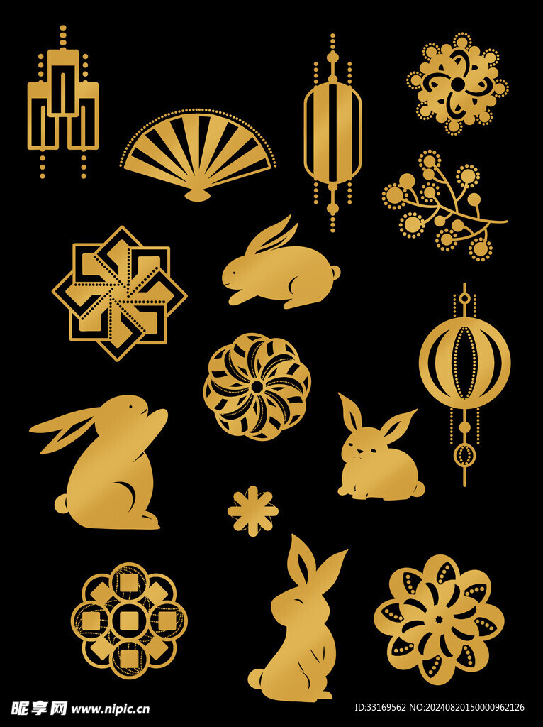 月饼月亮中秋素材